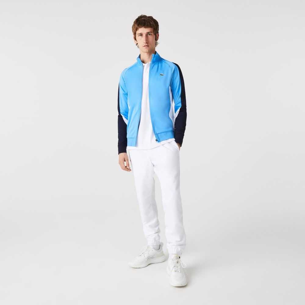 Lacoste SPORT Classic Fit Zip Tenis Azules Azul Marino Azules Blancas | 6259-NSGUE