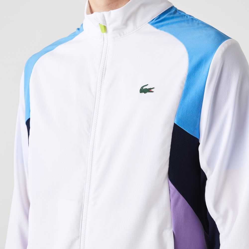 Lacoste SPORT Color-Block Tenis Tracksuit Blancas Azules Azul Marino Azules Moradas Azul Marino Azules | 7805-FISZR