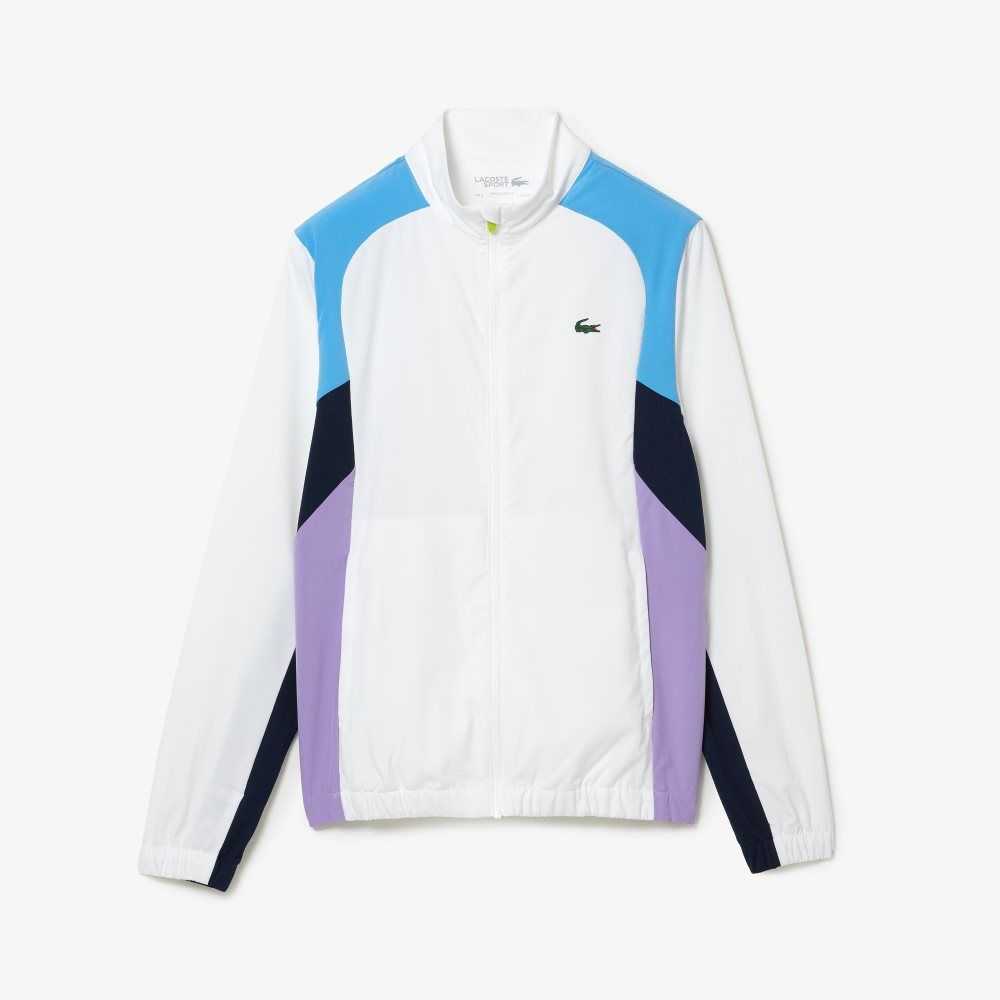 Lacoste SPORT Color-Block Tenis Tracksuit Blancas Azules Azul Marino Azules Moradas Azul Marino Azules | 7805-FISZR