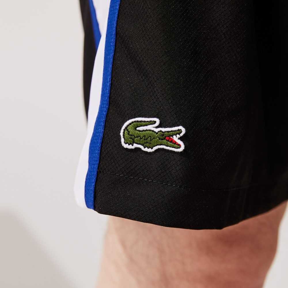 Lacoste SPORT Colorblock Panels Ligeros Negras Blancas Azules | 8963-LSHKN