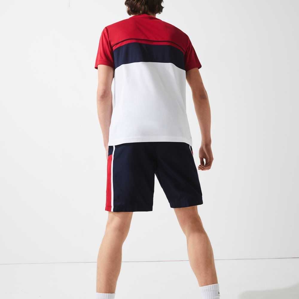 Lacoste SPORT Colorblock Panels Ligeros Azul Marino Azules Rojas Blancas | 9678-BKCPF