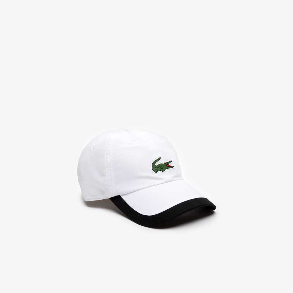 Lacoste SPORT Contrast Border Ligeros Blancas Negras | 6415-DPULE