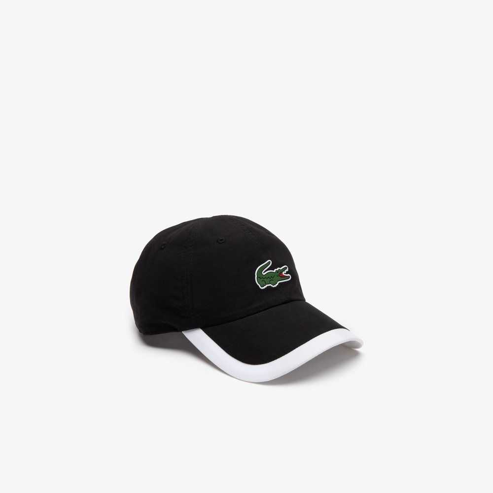 Lacoste SPORT Contrast Border Ligeros Negras Blancas | 7803-MQBKS