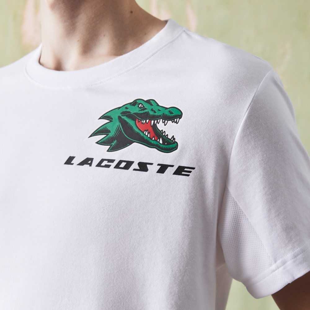 Lacoste SPORT Crocodile Print Tenis Blancas | 9051-IOZAR