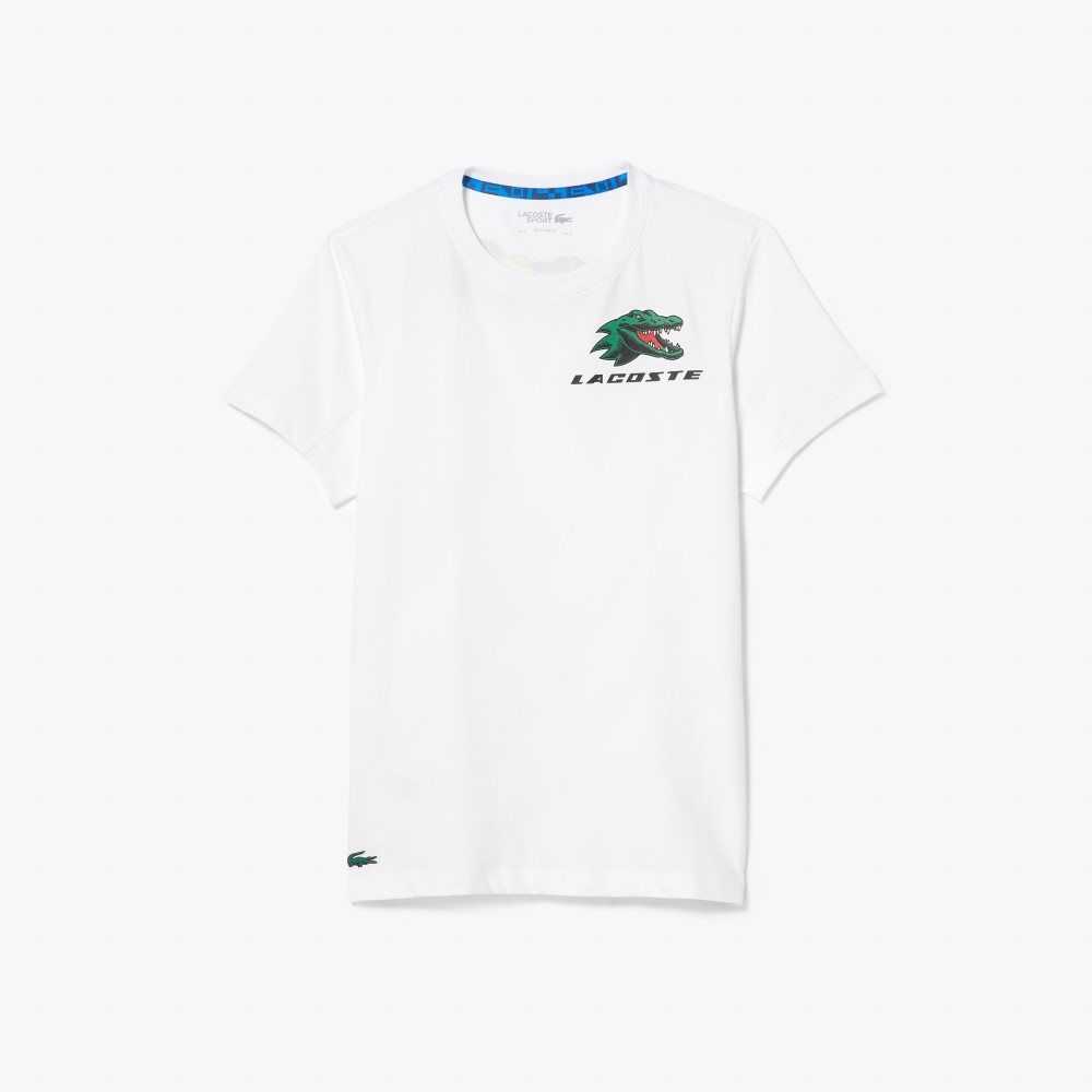 Lacoste SPORT Crocodile Print Tenis Blancas | 9051-IOZAR