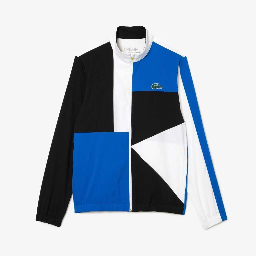 Lacoste SPORT Crocodile Print Tenis Tracksuit Blancas Negras Azules Amarillo | 6371-NROWT