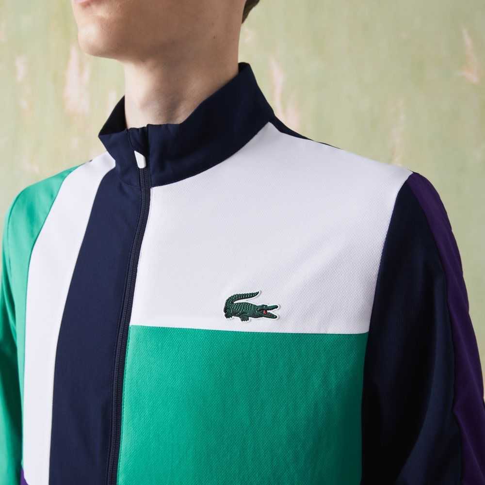 Lacoste SPORT Crocodile Print Tenis Tracksuit Azul Marino Azules Verde Moradas Blancas | 6753-WMQTC