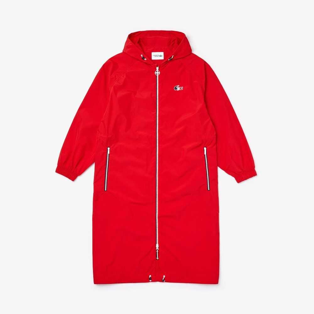 Lacoste SPORT French Sporting Spirit Edition Foldable Raincoat Rojas Blancas Azul Marino Azules | 0925-RHNEY