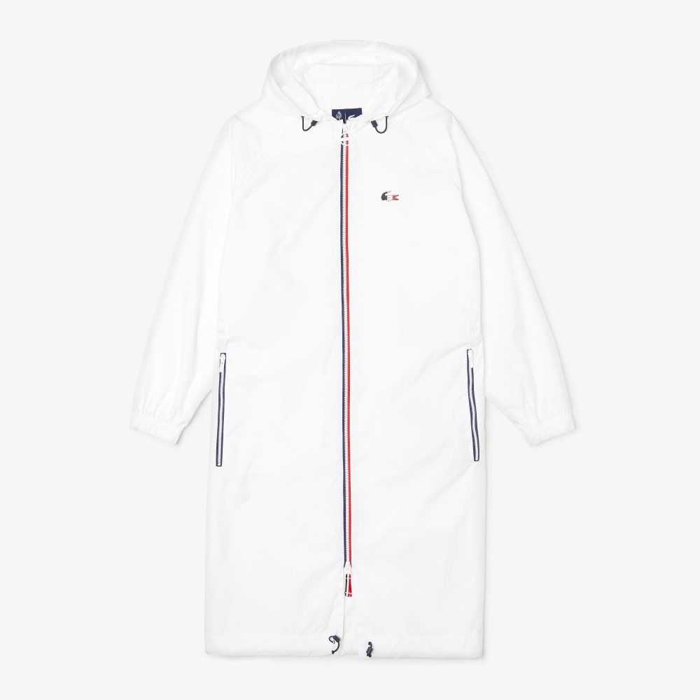 Lacoste SPORT French Sporting Spirit Edition Foldable Raincoat Blancas Azul Marino Azules Rojas | 9486-UJYGB