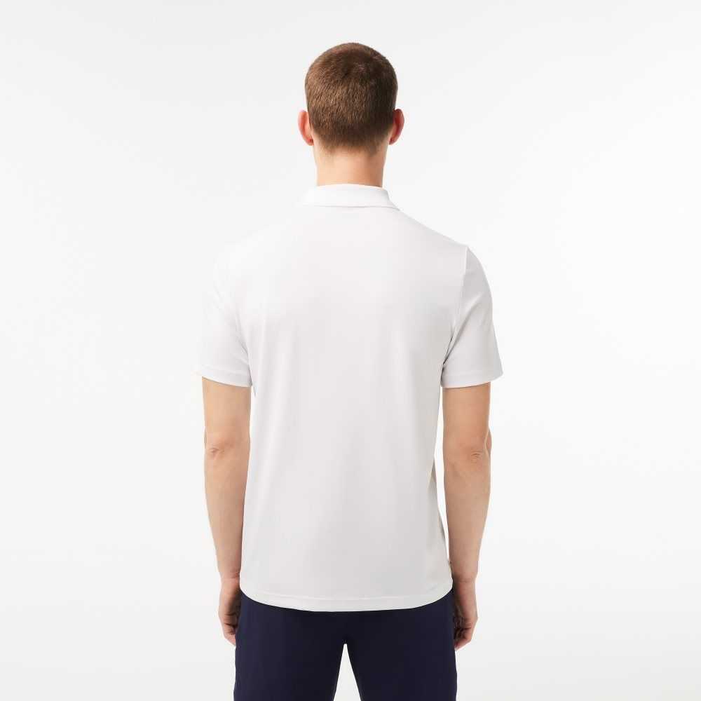 Lacoste SPORT Jersey Golf Blancas Azul Marino Azules | 5391-IPVWD