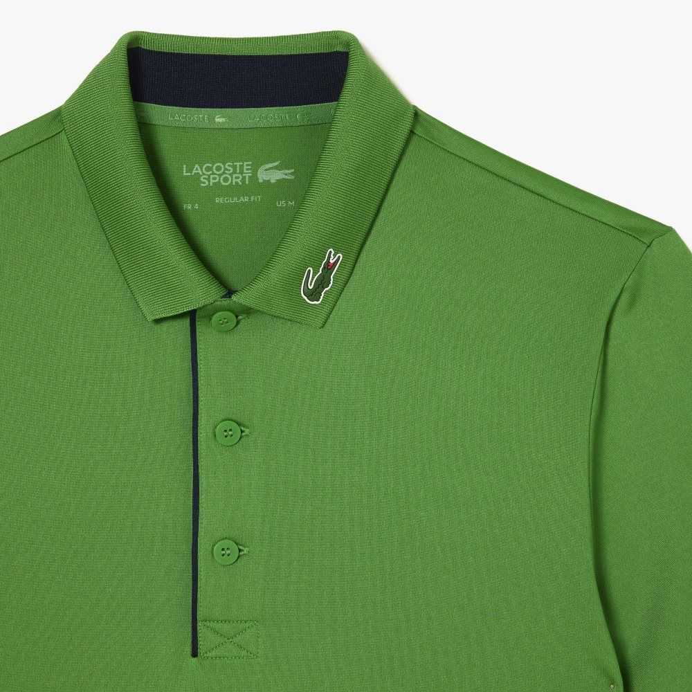 Lacoste SPORT Jersey Golf Verde Azul Marino Azules | 4917-NWPJX