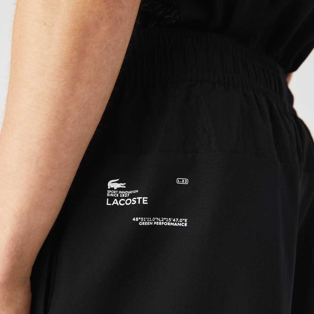 Lacoste SPORT Layered Negras Verde Blancas | 8527-PIDTE