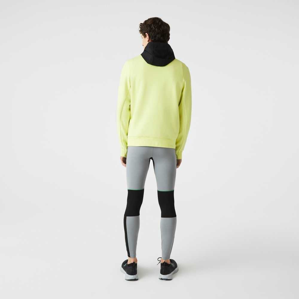 Lacoste SPORT Leggings Gris Negras Blancas | 9507-QWVBU