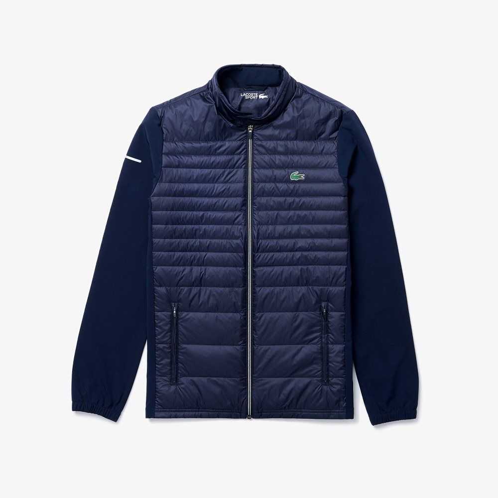 Lacoste SPORT Ligeros Agua-Resistant Acolchado Golf Azul Marino Azules | 3945-BAUDX