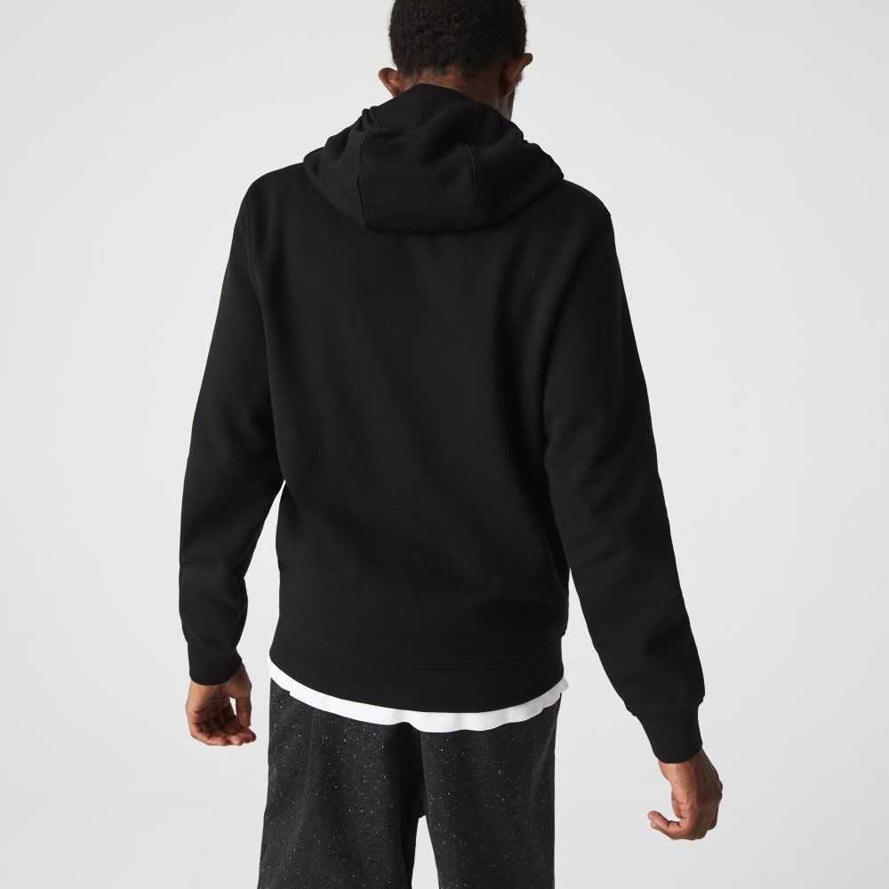 Lacoste SPORT Ligeros Bi-material Hoodie Negras | 0146-MRDZB