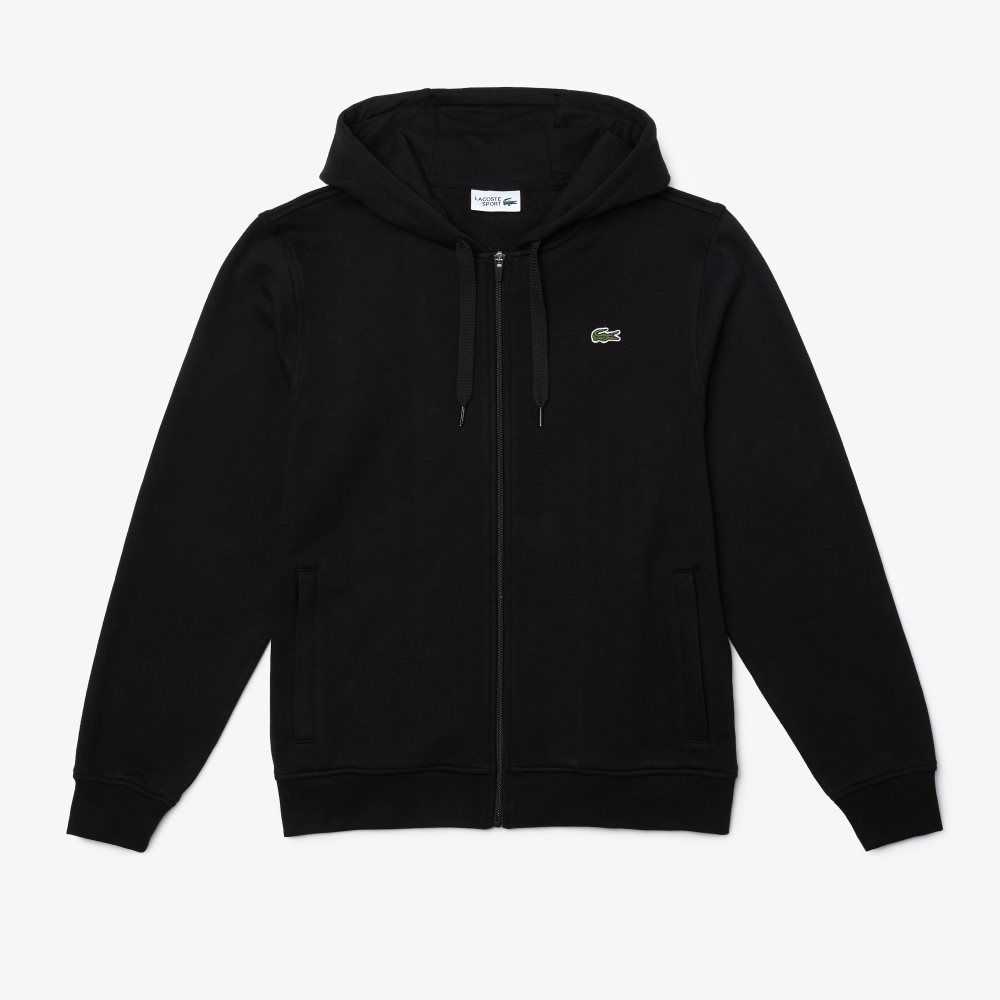 Lacoste SPORT Ligeros Bi-material Hoodie Negras | 0146-MRDZB