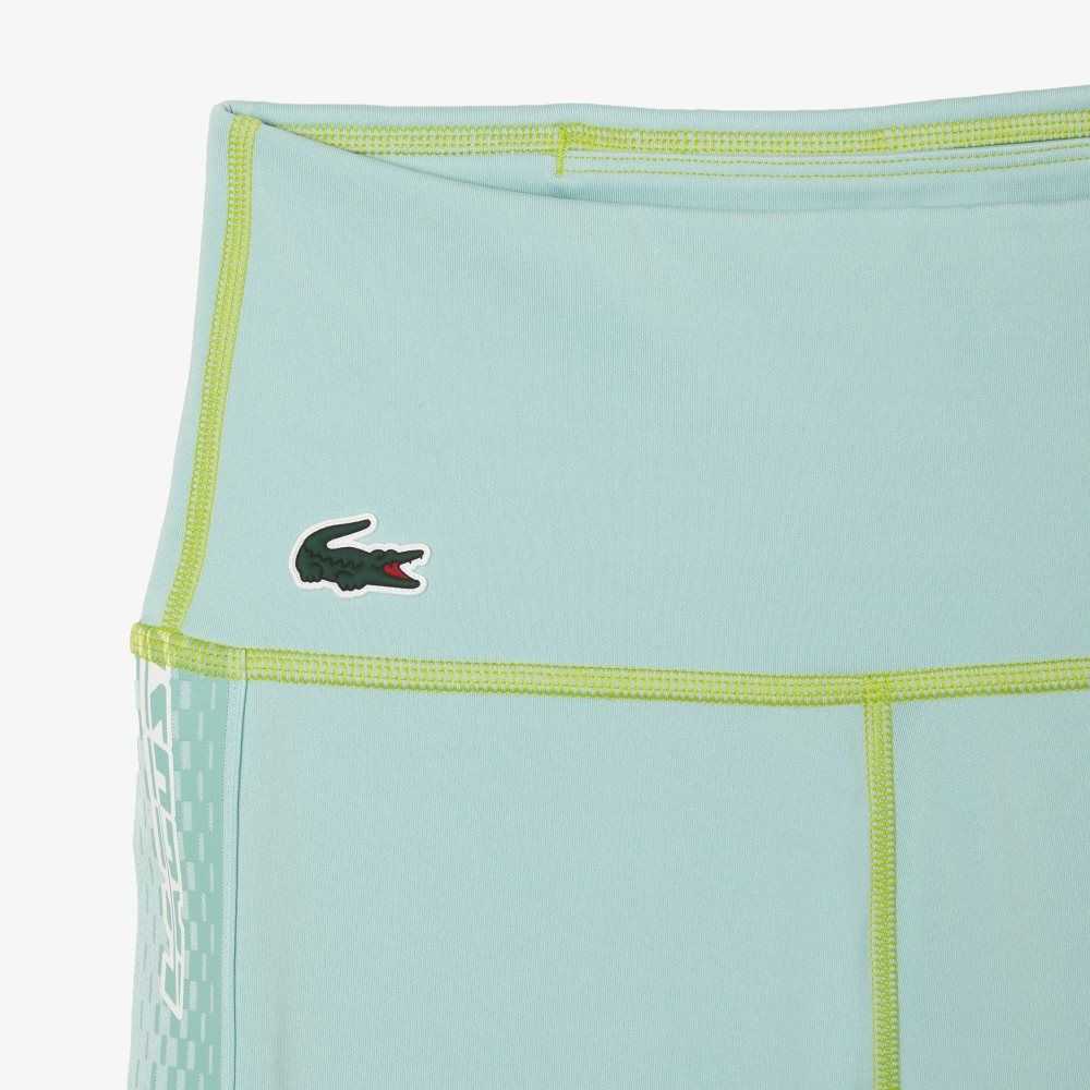 Lacoste SPORT Logo Stripe Leggings Verde Claro Verde Verde Claro | 0679-FWPLX