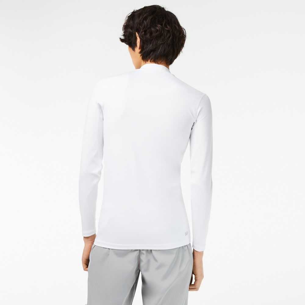 Lacoste SPORT Long Sleeve Tight Fit Blancas | 1372-MOKRS