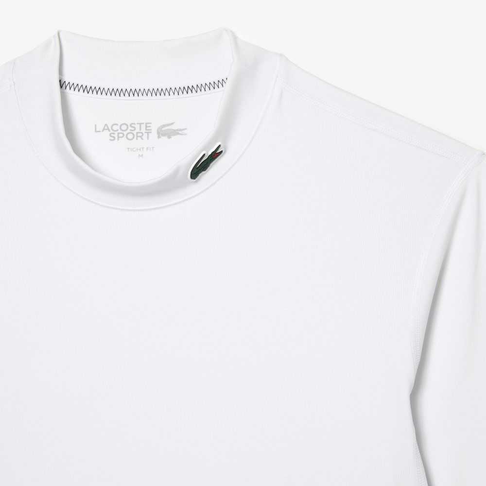 Lacoste SPORT Long Sleeve Tight Fit Blancas | 1372-MOKRS