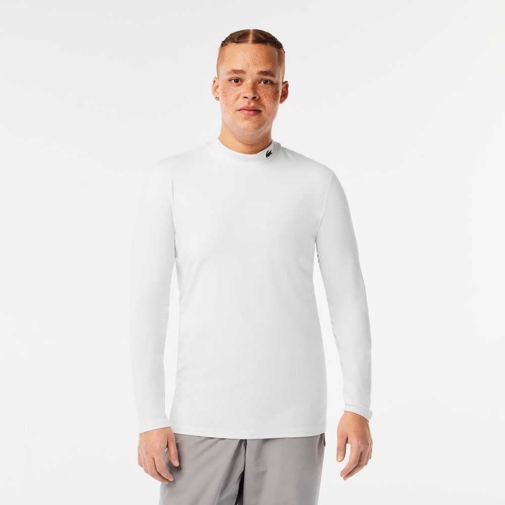 Lacoste SPORT Long Sleeve Tight Fit Blancas | 1372-MOKRS