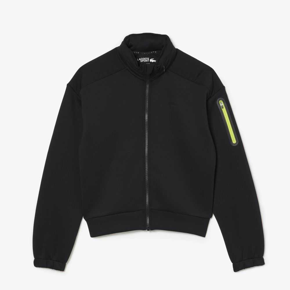 Lacoste SPORT Loose Fit Zip Negras | 0931-NZUJH