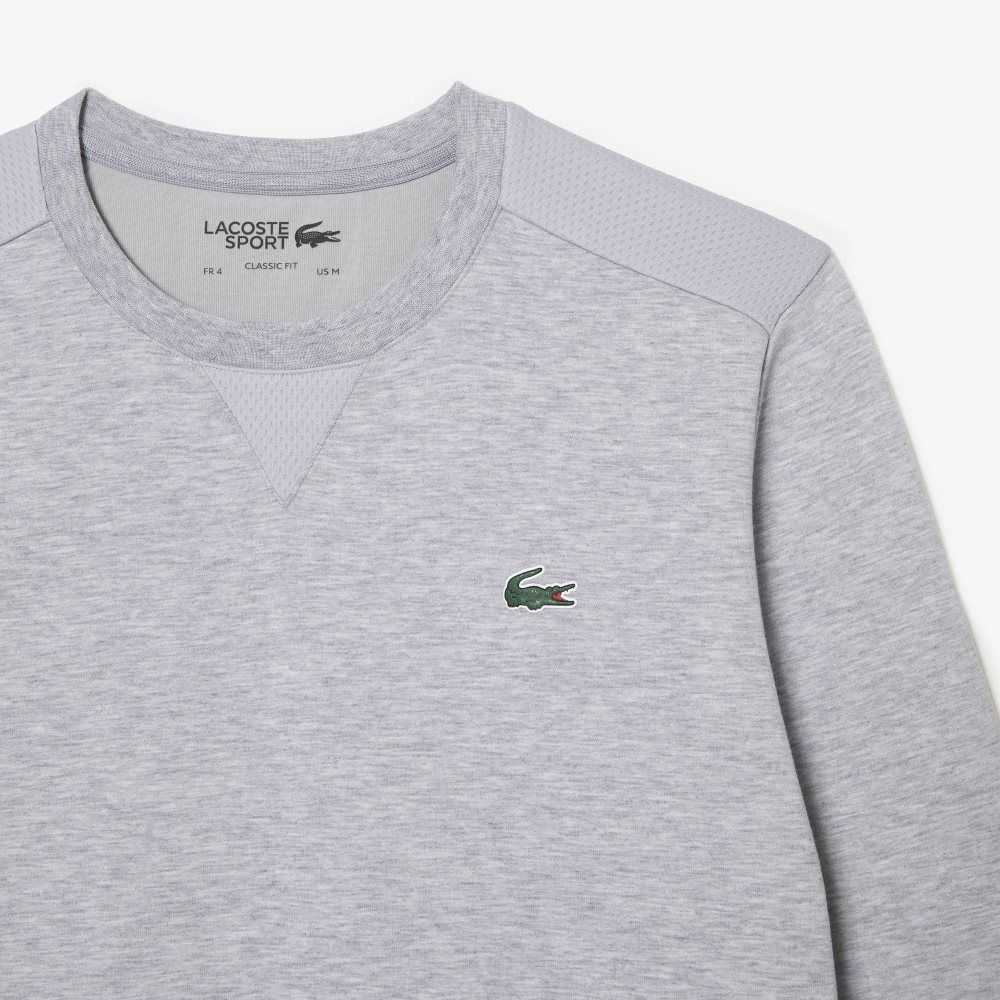 Lacoste SPORT Mesh Panels Gris Gris Claro | 3405-AFURI