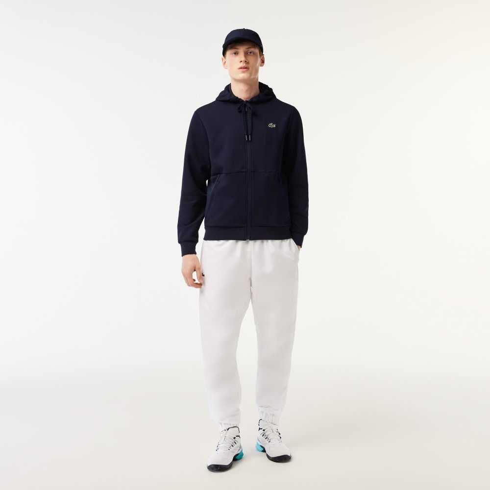 Lacoste SPORT Mesh Panels Hoodie Azul Marino Azules | 7628-KGZIJ