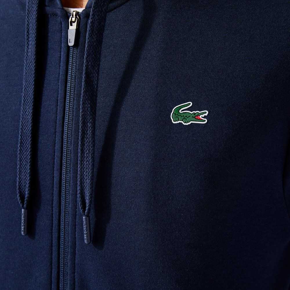 Lacoste SPORT Mesh Panels Hoodie Azul Marino Azules | 7628-KGZIJ