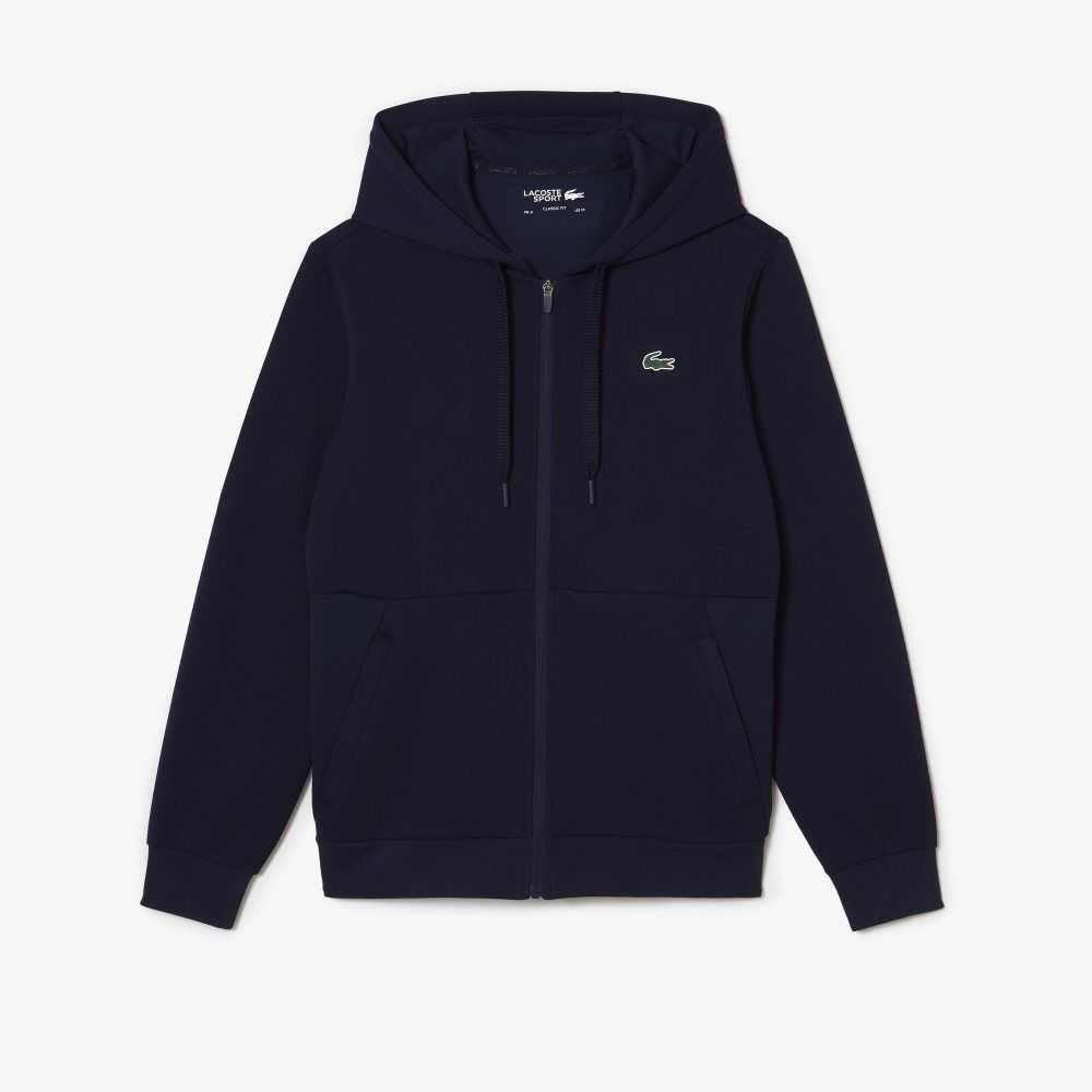 Lacoste SPORT Mesh Panels Hoodie Azul Marino Azules | 7628-KGZIJ