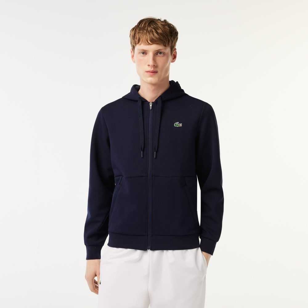 Lacoste SPORT Mesh Panels Hoodie Azul Marino Azules | 7628-KGZIJ