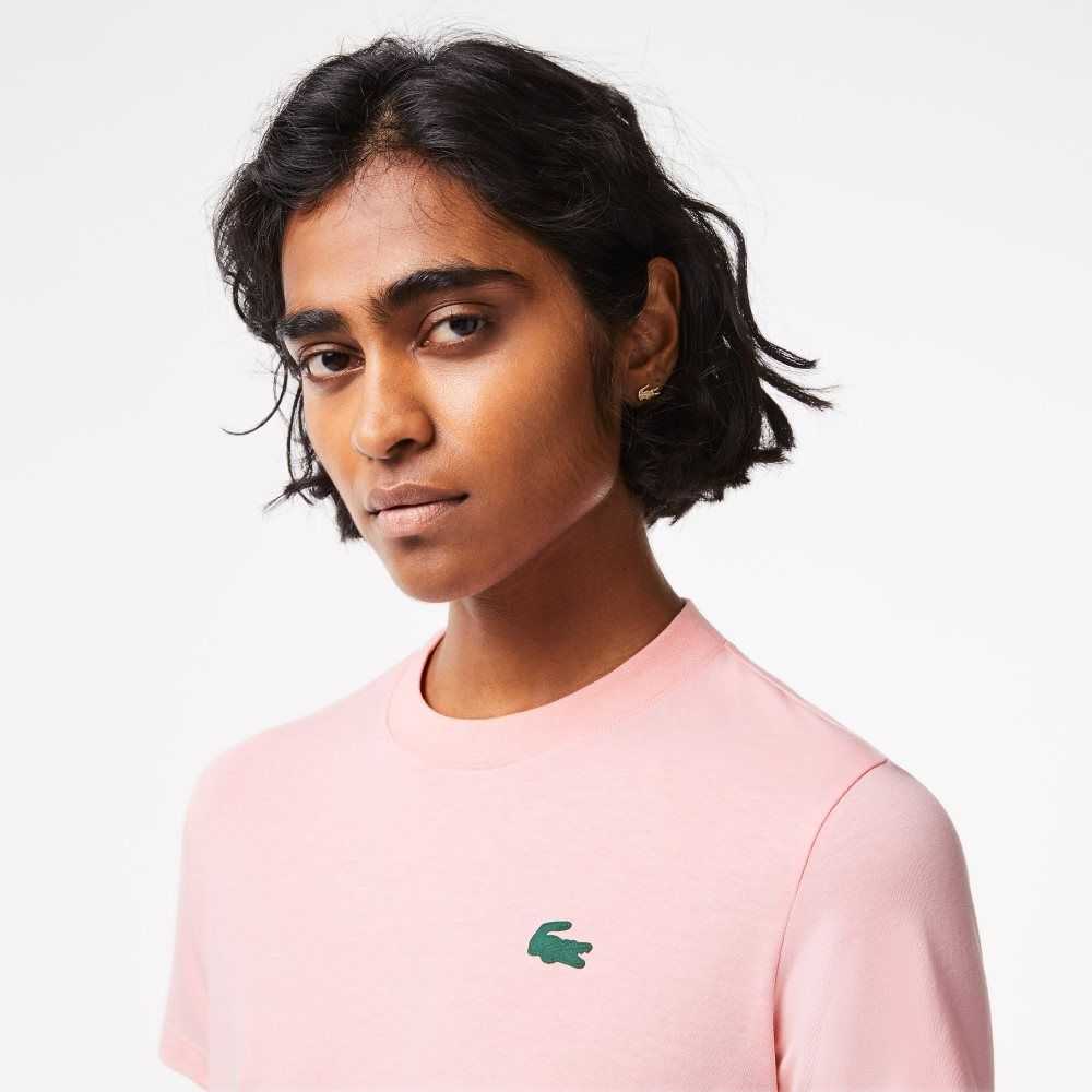 Lacoste SPORT Organic Algodon Jersey T-Shirt Rosas | 1920-KLEYZ