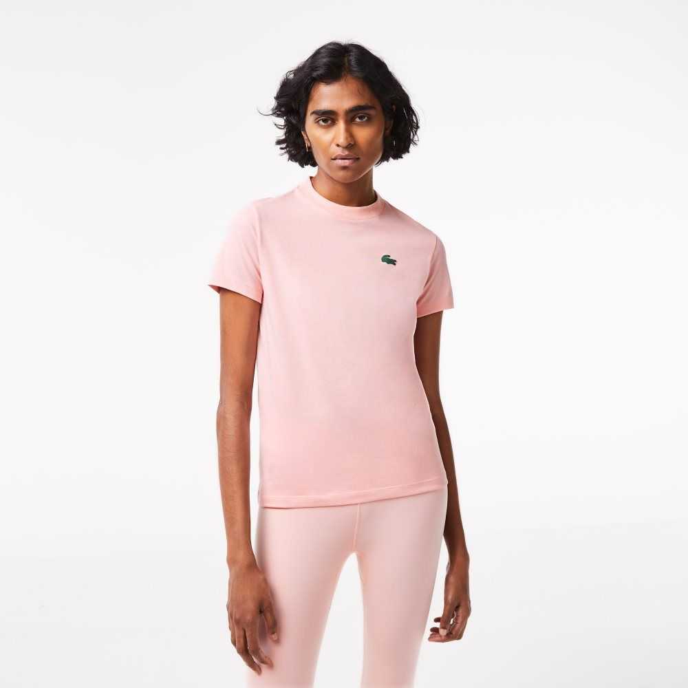 Lacoste SPORT Organic Algodon Jersey T-Shirt Rosas | 1920-KLEYZ