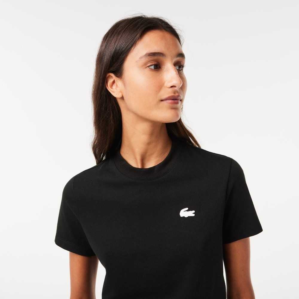 Lacoste SPORT Organic Algodon Jersey T-Shirt Negras | 4623-KVFDR