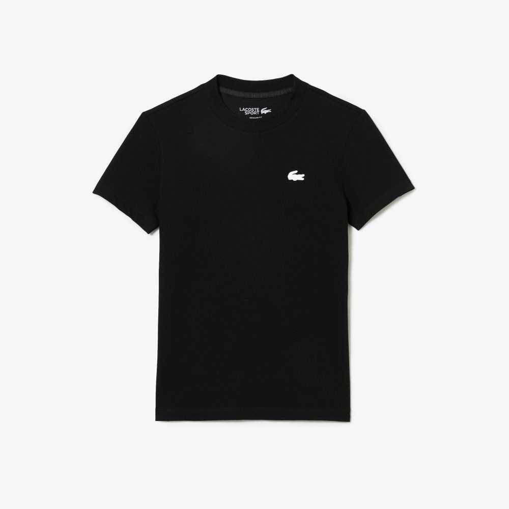 Lacoste SPORT Organic Algodon Jersey T-Shirt Negras | 4623-KVFDR