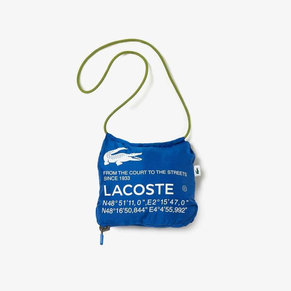 Lacoste SPORT Packable Agua-Repellent Azules | 5983-XZURM