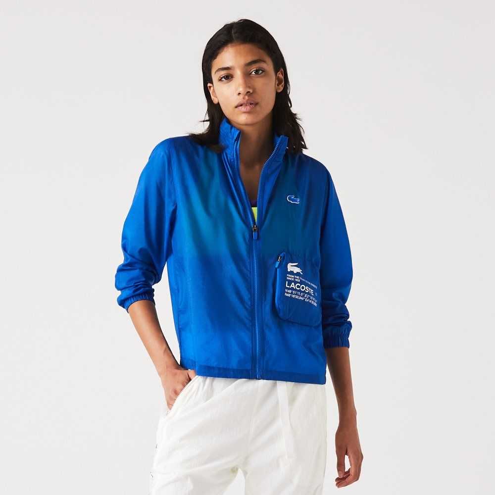 Lacoste SPORT Packable Agua-Repellent Azules | 5983-XZURM