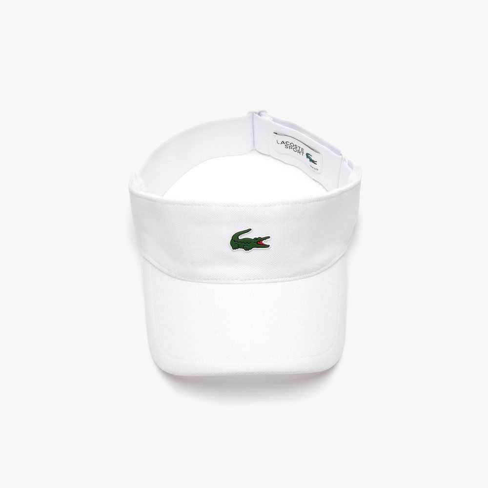 Lacoste SPORT Pique And Fleece Tenis Visor Blancas | 2134-DSUGI