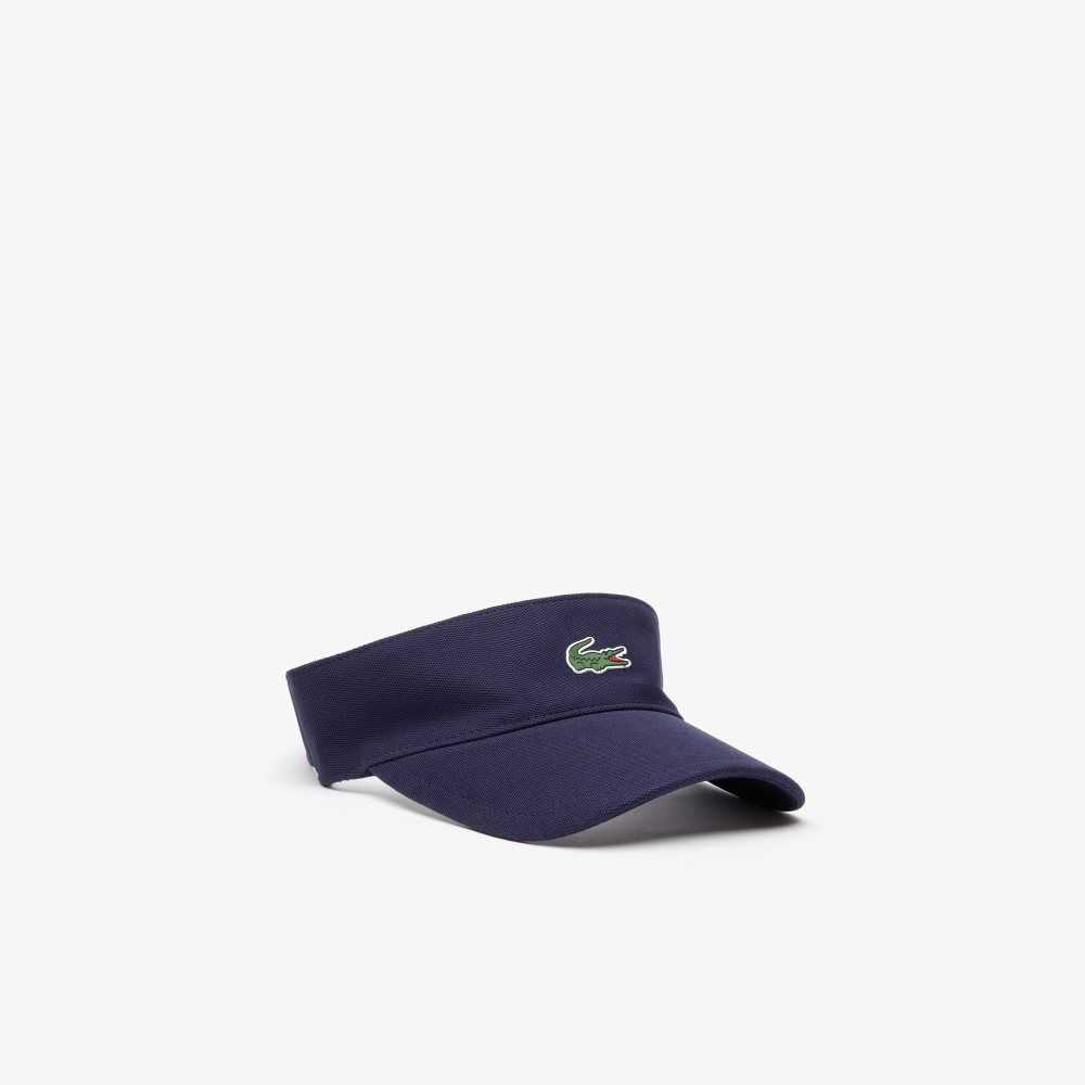 Lacoste SPORT Pique And Fleece Tenis Visor Azul Marino Azules | 2384-DINCK