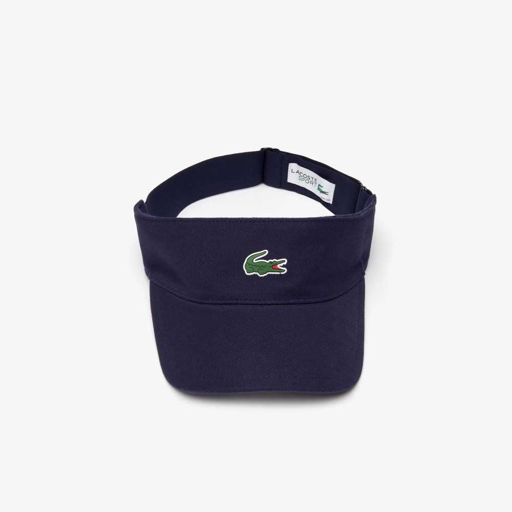 Lacoste SPORT Pique And Fleece Tenis Visor Azul Marino Azules | 2384-DINCK