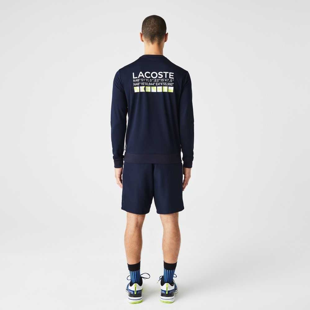 Lacoste SPORT Printed Tenis Azul Marino Azules | 4526-BHFUE