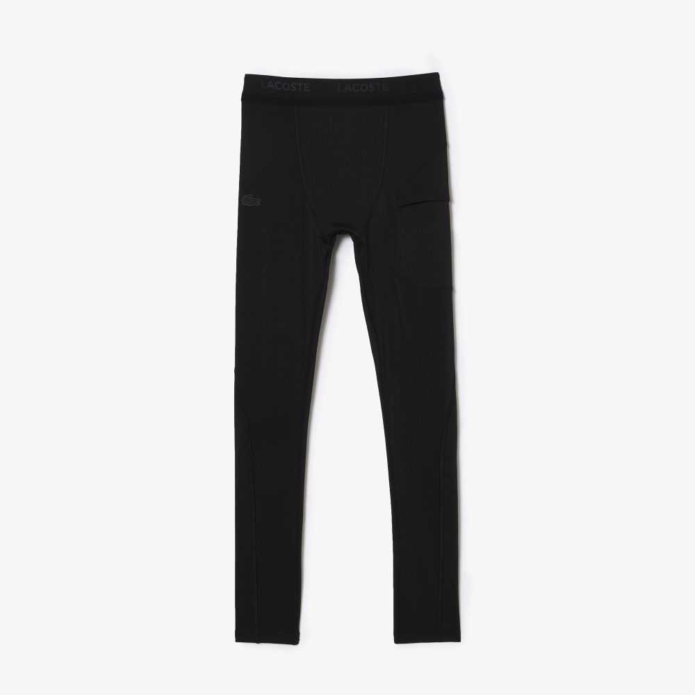 Lacoste SPORT Recycled Polyester Leggings Negras | 4563-IRTDG