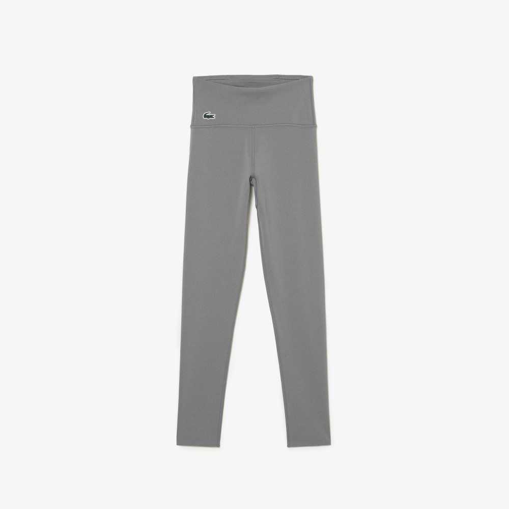 Lacoste SPORT Recycled Polyester Sculpting Leggings Gris | 9401-OHKWC