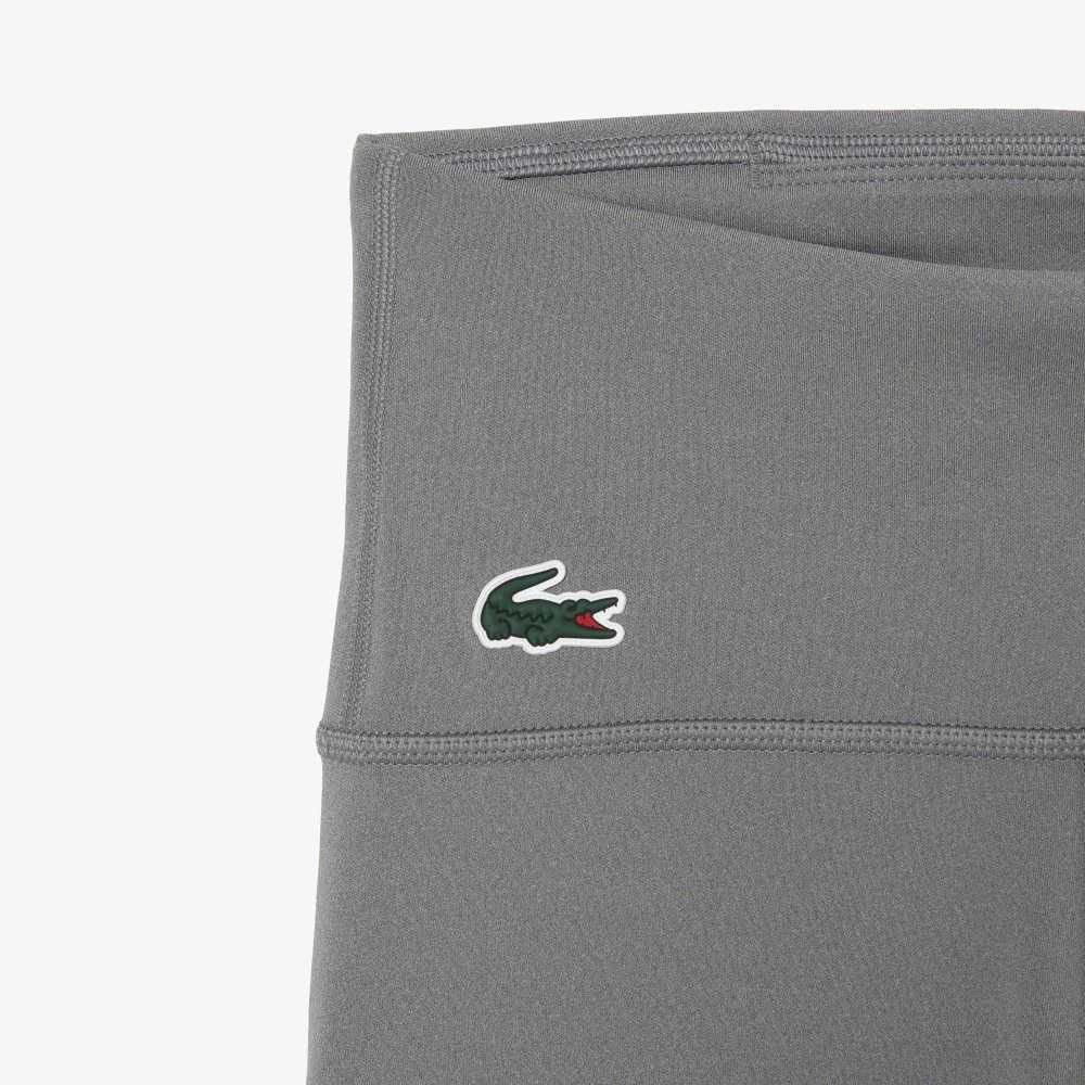 Lacoste SPORT Recycled Polyester Sculpting Leggings Gris | 9401-OHKWC