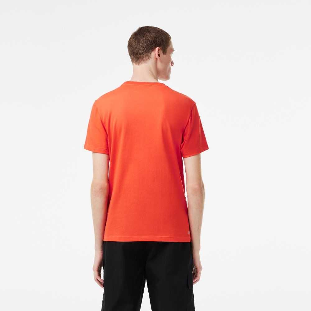 Lacoste SPORT Regular Fit Organic Algodon Naranjas | 6159-QKBWE