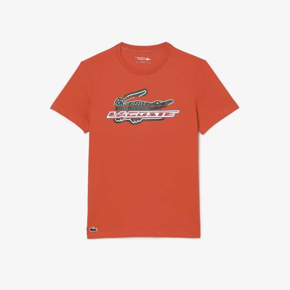 Lacoste SPORT Regular Fit Organic Algodon Naranjas | 6159-QKBWE