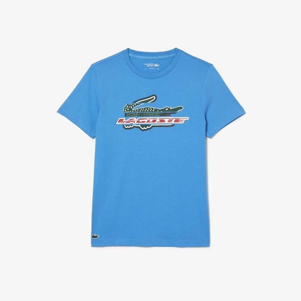 Lacoste SPORT Regular Fit Organic Algodon Azules | 8406-XZHSY