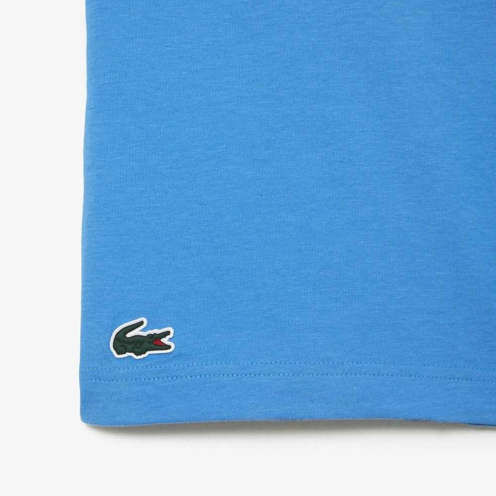 Lacoste SPORT Regular Fit Organic Algodon Azules | 8406-XZHSY