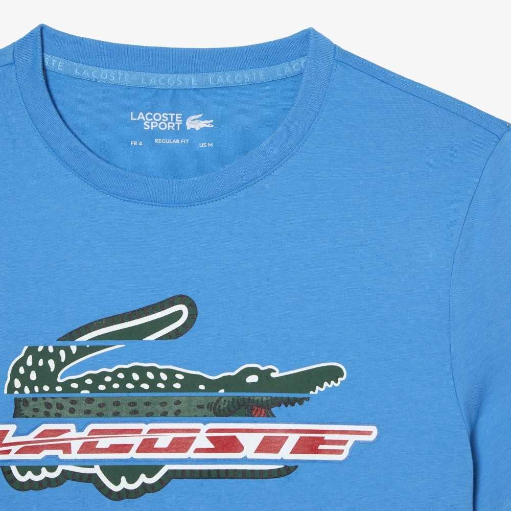 Lacoste SPORT Regular Fit Organic Algodon Azules | 8406-XZHSY