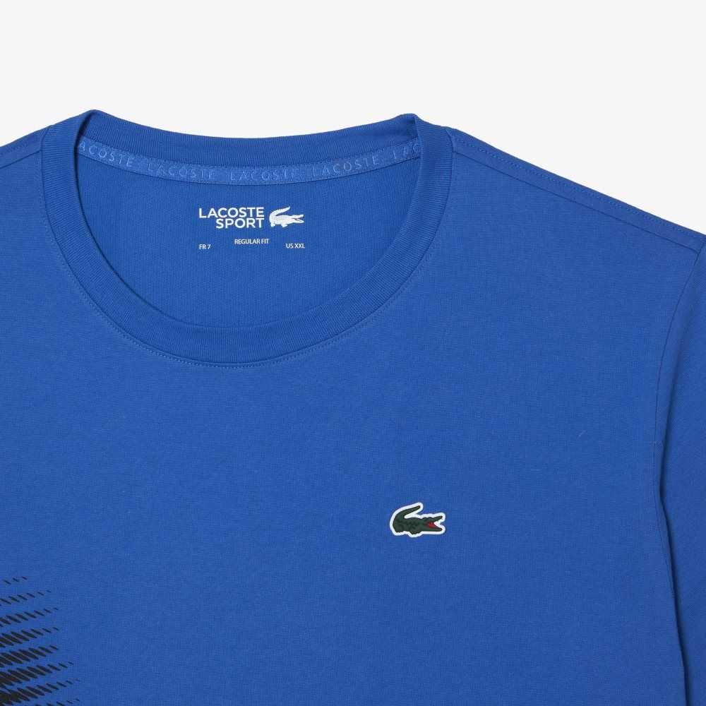 Lacoste SPORT Regular Fit with Contrast Branding Azules | 0827-NTXCF