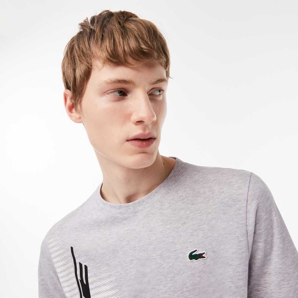 Lacoste SPORT Regular Fit with Contrast Branding Gris | 3192-WMNLQ